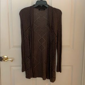 Zozo medium taupe and black cardigan